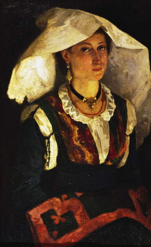 Donna in costume sardo - Galleria Nazionale d'Arte Moderna e Contemporanea, Roma